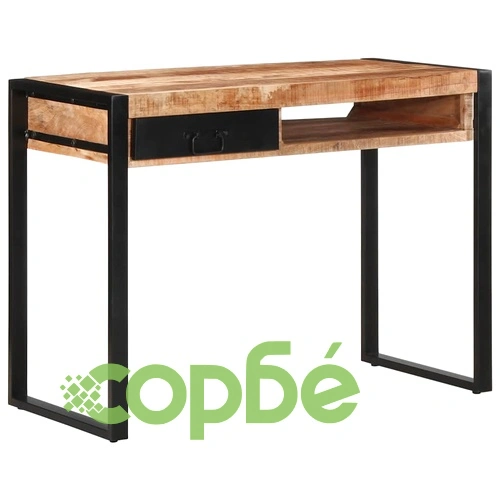 Бюро 100x50x75 cm Масивна груба дървесина Манго ➤ топ цена ➤ sorbe.bg