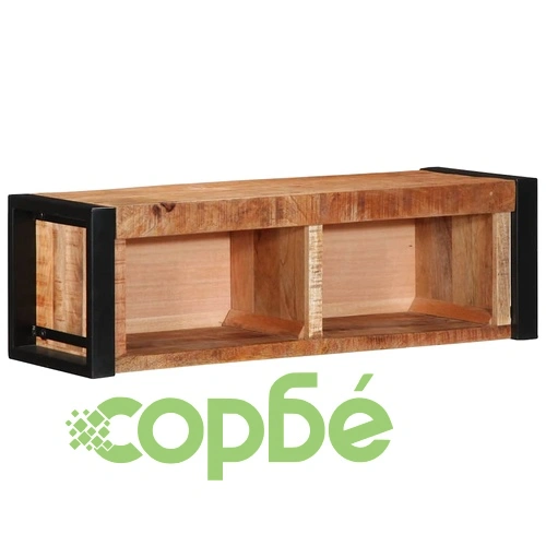 ТВ шкаф 80x30x25 cm Масивна груба дървесина Манго ➤ топ цена ➤ sorbe.bg