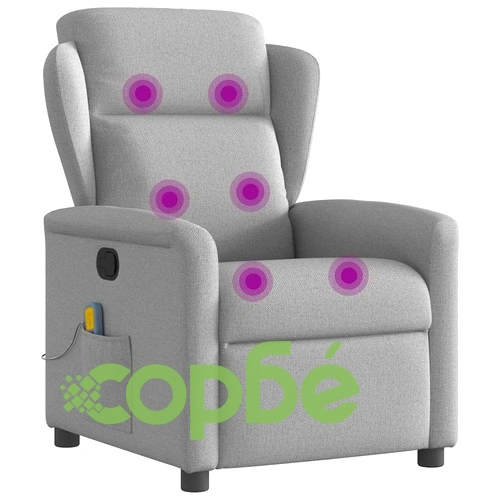 Масажен стол за лежанка Cloud Grey Fabric ➤ топ цена ➤ sorbe.bg