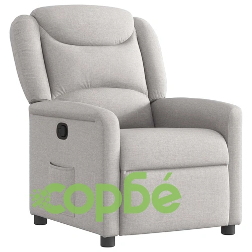 Recliner Chair Cloud Grey Fabric ➤ топ цена ➤ sorbe.bg