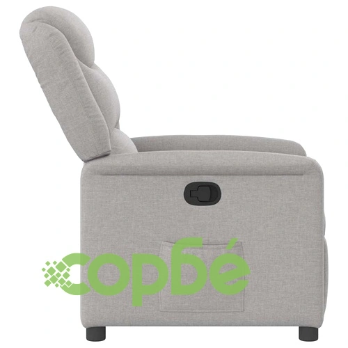 Recliner Chair Cloud Grey Fabric ➤ топ цена ➤ sorbe.bg