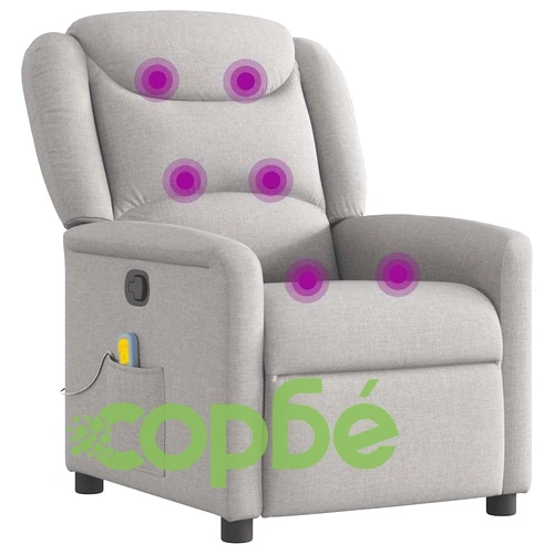 Масажен стол за лежанка Cloud Grey Fabric ➤ топ цена ➤ sorbe.bg