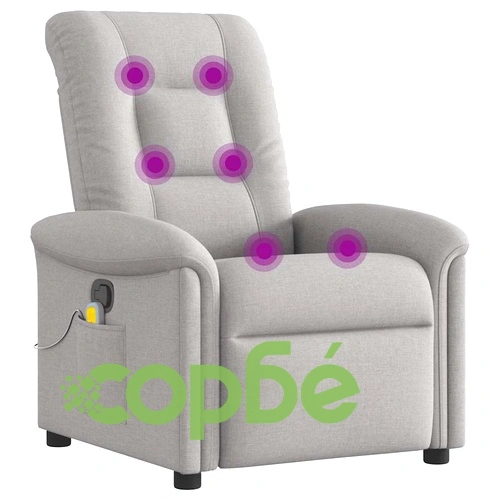 Масажен стол за лежанка Cloud Grey Fabric ➤ топ цена ➤ sorbe.bg
