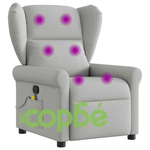 Масажен стол за лежанка Cloud Grey Fabric ➤ топ цена ➤ sorbe.bg