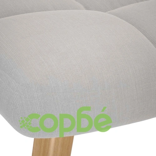 Люлеещ се стол с табуретка за крака Cloud Grey Fabric ➤ топ цена ➤ sorbe.bg