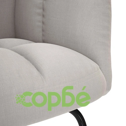 Люлеещ се стол с табуретка за крака Cloud Grey Fabric ➤ топ цена ➤ sorbe.bg