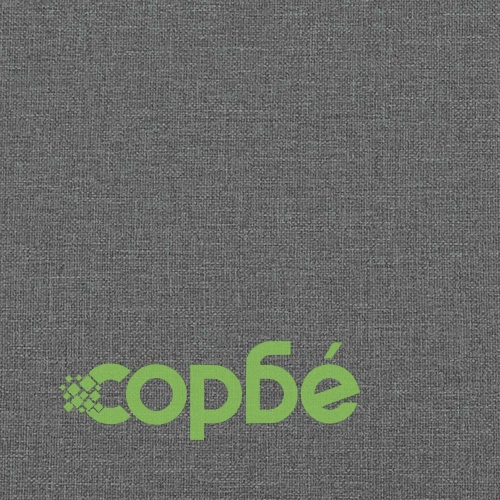 Люлеещ се стол с табуретка за крака, тъмносив, плат ➤ топ цена ➤ sorbe.bg