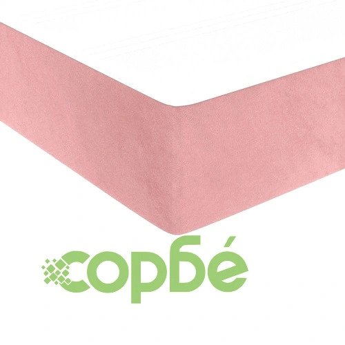 Матрак за легло с покет пружини розов 80x220x20 см кадифе ➤ топ цена ➤ sorbe.bg
