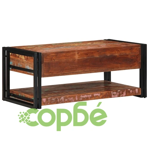 Масичка за кафе Multicolour Масивна дървесина Reclaimed ➤ топ цена ➤ sorbe.bg