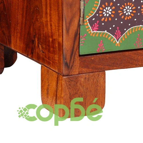 Бюфет Multicolour 90x35x60 Масивна дървесина Акация ➤ топ цена ➤ sorbe.bg