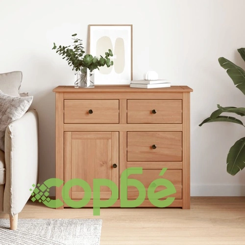 Сайдборд с чекмеджета Panama, 93x40x80 см, борово дърво масив ➤ топ цена ➤ sorbe.bg