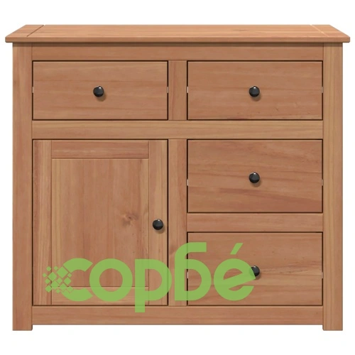 Сайдборд с чекмеджета Panama, 93x40x80 см, борово дърво масив ➤ топ цена ➤ sorbe.bg
