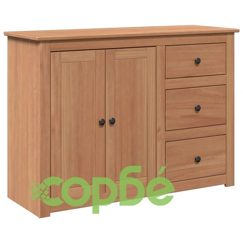 Сайдборд с чекмеджета Panama, 112x40x80 см, бор масив ➤ топ цена ➤ sorbe.bg