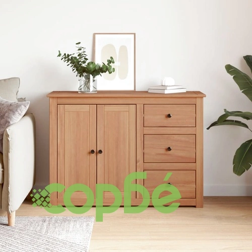 Сайдборд с чекмеджета Panama, 112x40x80 см, бор масив ➤ топ цена ➤ sorbe.bg