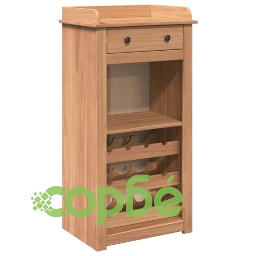 Шкаф за вино Panama 57x40x111,5 см борово дърво масив ➤ топ цена ➤ sorbe.bg