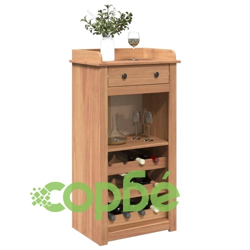 Шкаф за вино Panama 57x40x111,5 см борово дърво масив ➤ топ цена ➤ sorbe.bg