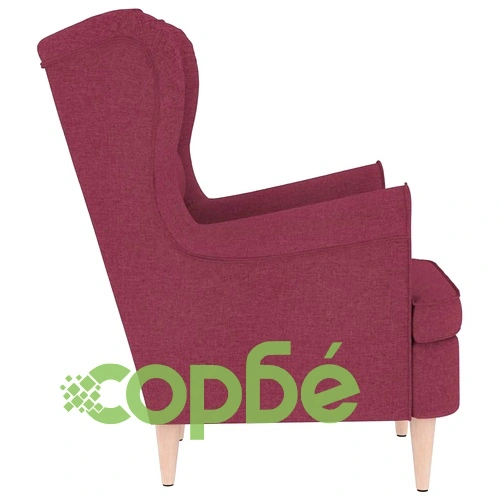 Фотьойл Винено червено 74x84x100 cm Fabric ➤ топ цена ➤ sorbe.bg