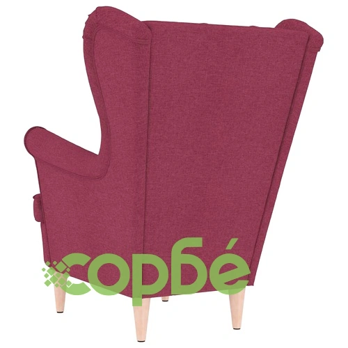 Фотьойл Винено червено 74x84x100 cm Fabric ➤ топ цена ➤ sorbe.bg