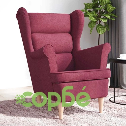 Фотьойл Винено червено 74x84x100 cm Fabric ➤ топ цена ➤ sorbe.bg