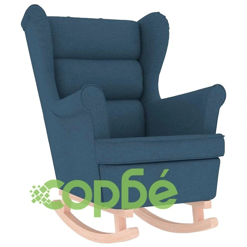 Люлеещ се стол Blue 74x90x102 cm Fabric ➤ топ цена ➤ sorbe.bg