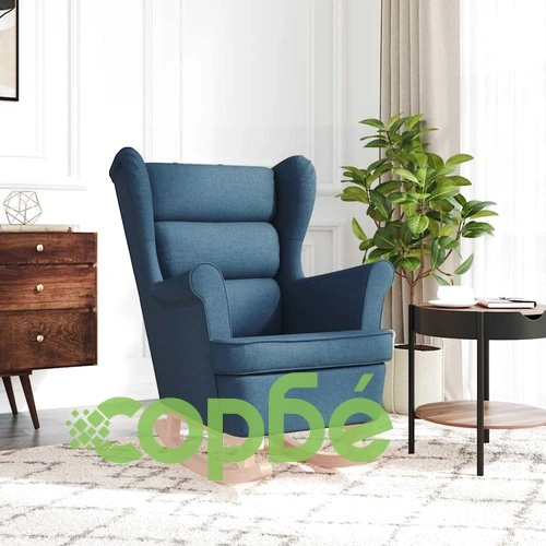 Люлеещ се стол Blue 74x90x102 cm Fabric ➤ топ цена ➤ sorbe.bg