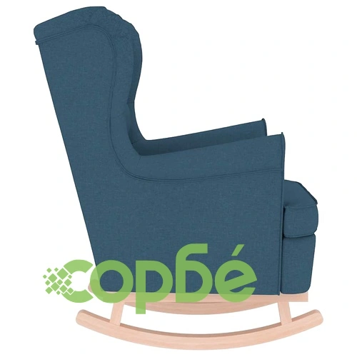 Люлеещ се стол Blue 74x90x102 cm Fabric ➤ топ цена ➤ sorbe.bg