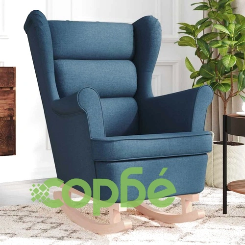 Люлеещ се стол Blue 74x90x102 cm Fabric ➤ топ цена ➤ sorbe.bg