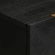 Сайдборд, черен, 60x33x75 см, инженерно дърво