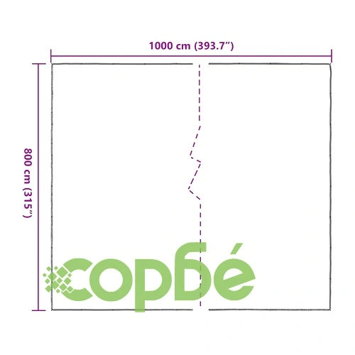 Прозрачен брезент с капси 8x10 m Полиетилен ➤ топ цена ➤ sorbe.bg