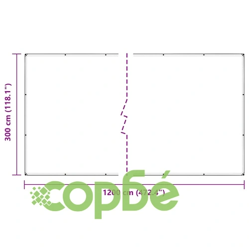 Прозрачен брезент с капси 3x12 m PVC ➤ топ цена ➤ sorbe.bg