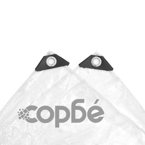 Прозрачен брезент с капси 4x6 m PVC ➤ топ цена ➤ sorbe.bg