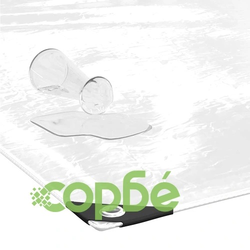 Прозрачен брезент с капси 4x12 m PVC ➤ топ цена ➤ sorbe.bg