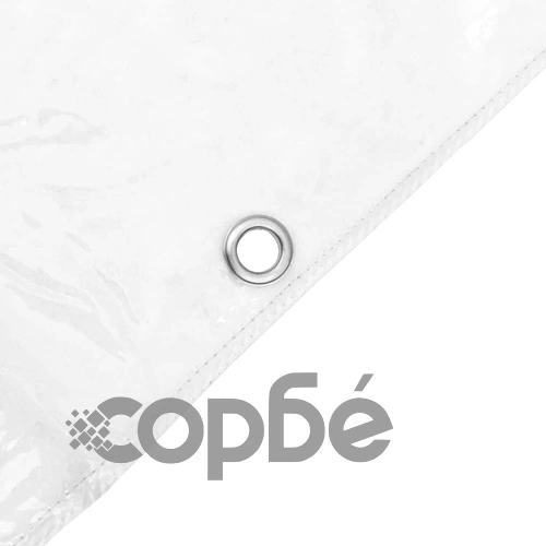 Прозрачен брезент с капси 4x12 m PVC ➤ топ цена ➤ sorbe.bg
