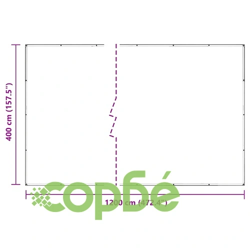 Прозрачен брезент с капси 4x12 m PVC ➤ топ цена ➤ sorbe.bg
