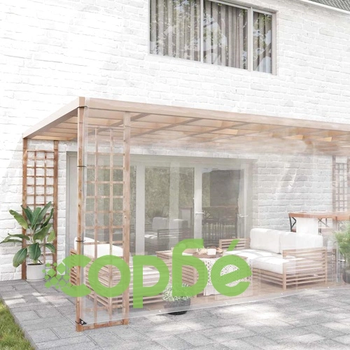 Прозрачен брезент с капси 6x8 m PVC ➤ топ цена ➤ sorbe.bg