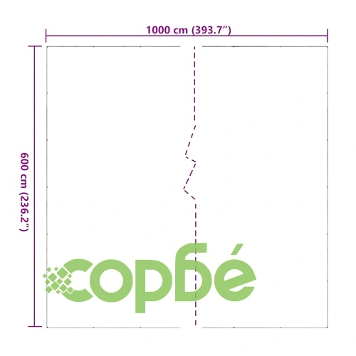 Прозрачен брезент с капси 6x10 m PVC ➤ топ цена ➤ sorbe.bg