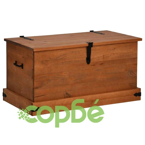 Скрин за съхранение HALDEN 91x48x47 cm масивна дървесина бор ➤ топ цена ➤ sorbe.bg