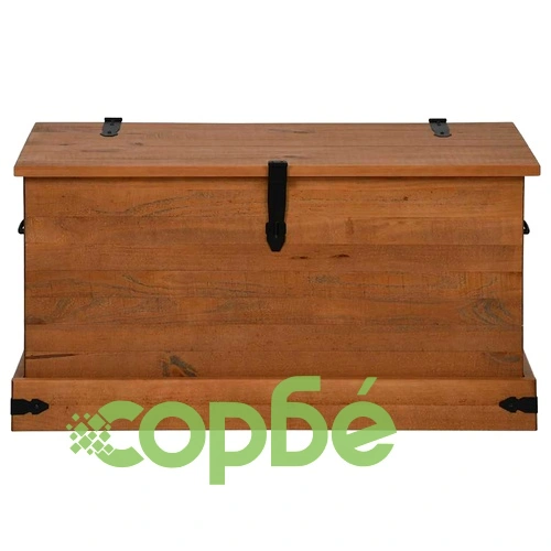 Скрин за съхранение HALDEN 91x48x47 cm масивна дървесина бор ➤ топ цена ➤ sorbe.bg