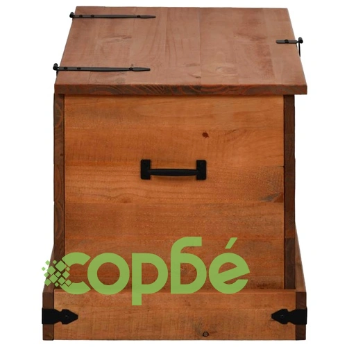 Скрин за съхранение HALDEN 91x48x47 cm масивна дървесина бор ➤ топ цена ➤ sorbe.bg