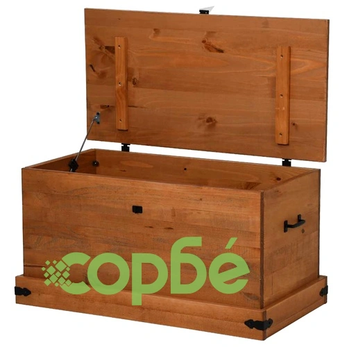 Скрин за съхранение HALDEN 91x48x47 cm масивна дървесина бор ➤ топ цена ➤ sorbe.bg