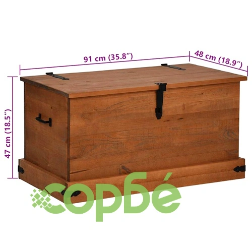 Скрин за съхранение HALDEN 91x48x47 cm масивна дървесина бор ➤ топ цена ➤ sorbe.bg