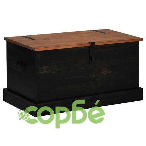 Скрин за съхранение HALDEN черен 91x48x47 cm бор ➤ топ цена ➤ sorbe.bg