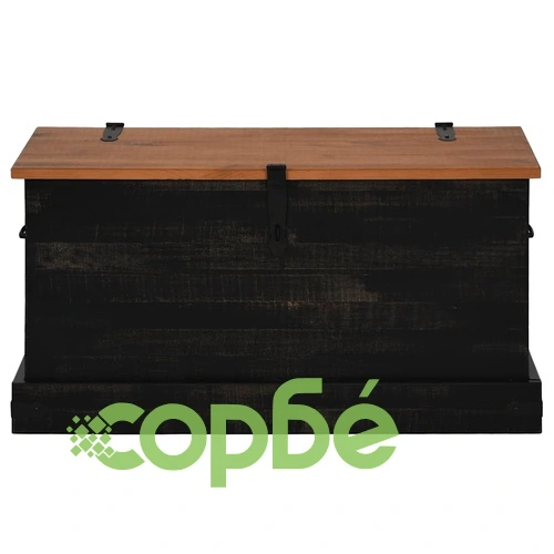 Скрин за съхранение HALDEN черен 91x48x47 cm бор ➤ топ цена ➤ sorbe.bg