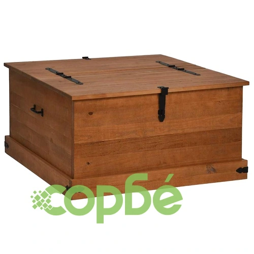 Скрин за съхранение HALDEN 91x91x47 cm масивна дървесина бор ➤ топ цена ➤ sorbe.bg