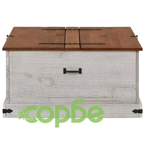Скрин за съхранение HALDEN бял 91x91x47 cm бор ➤ топ цена ➤ sorbe.bg