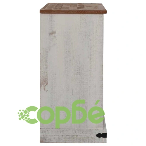 Шкаф HALDEN 2 плъзгащи се врати бял 112x40x80 cm ➤ топ цена ➤ sorbe.bg