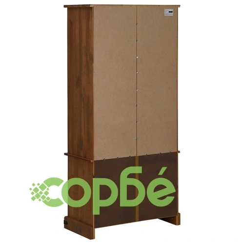 Шкаф за вино HALDEN с рафтове за вино и плъзгащи се врати Pine ➤ топ цена ➤ sorbe.bg