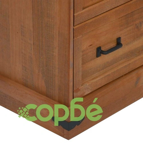 Шкаф за вино HALDEN с рафтове за вино и плъзгащи се врати Pine ➤ топ цена ➤ sorbe.bg