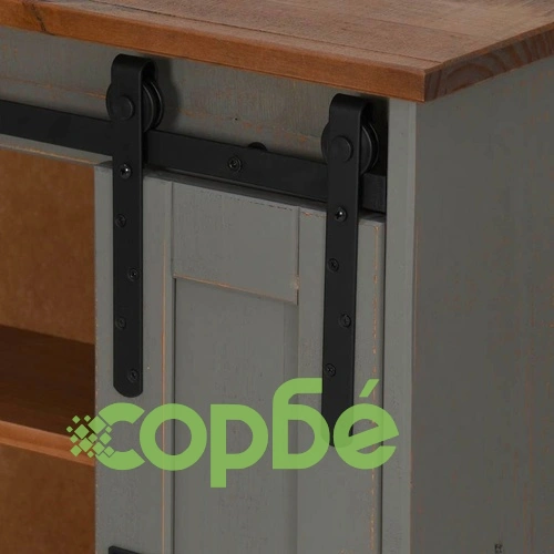 Висящ шкаф HALDEN 2 плъзгащи се врати Сив 75x22,5x70 cm Бор ➤ топ цена ➤ sorbe.bg