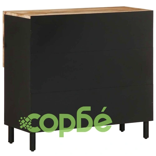 Бюфет 80x33,5x75 см грубо мангово дърво масив ➤ топ цена ➤ sorbe.bg